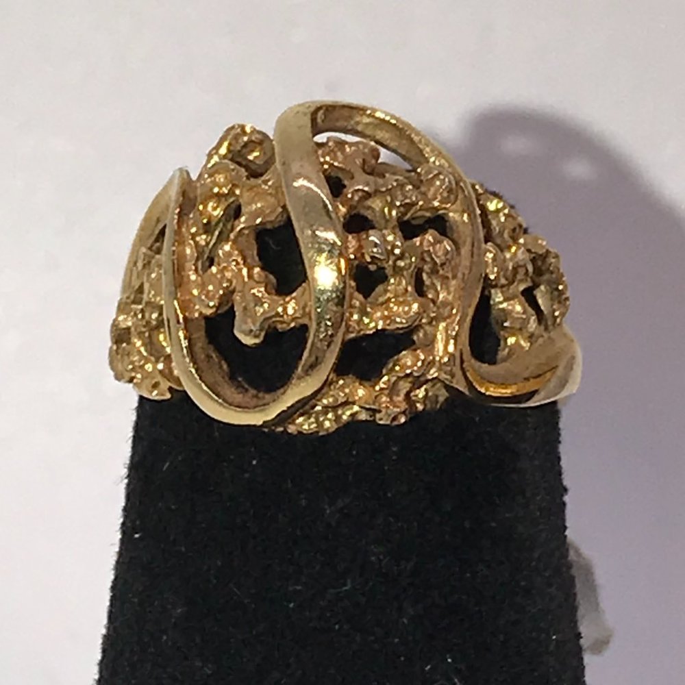 14 Kt Gp Ring, Pretty And Simple Design, Size 5